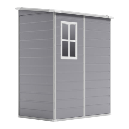 Grey Outdoor Plastic Storage Shed Tool Shed