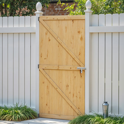 Pine Wood Garden Gate with Latch 152/183cm H