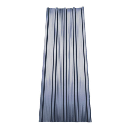 Charcoal Black Set of 12 Steel Corrugated Panels