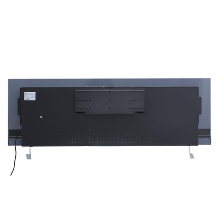 Grey 60-inch Wall Mounted Electric Fireplace with Remote Control
