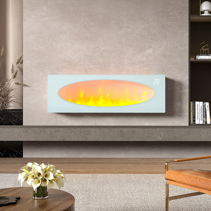 42 Inch Freestanding and Wall-mounted Electric Fireplace with Remote Control