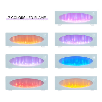 42 Inch Freestanding LED Electric Fireplace 7 Flame Colours with Remote