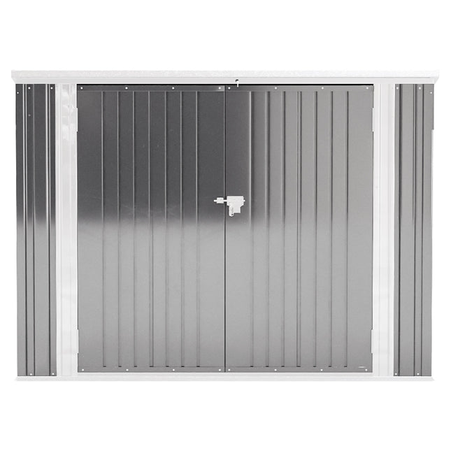 Steel Trash Can Recycle Bin Enclosure Storage Shed