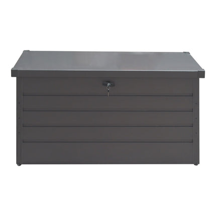 Grey 350L Metal Outdoor Garden Lockable Storage Box