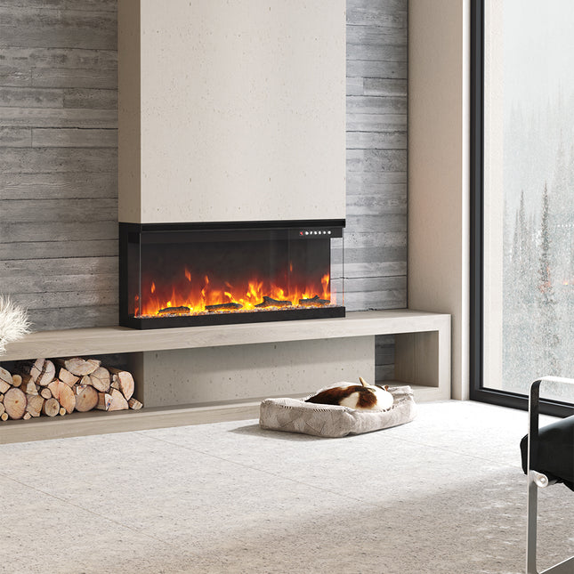 40 inch Electric Fireplace with Remote Control and 5 modes 12 Flames