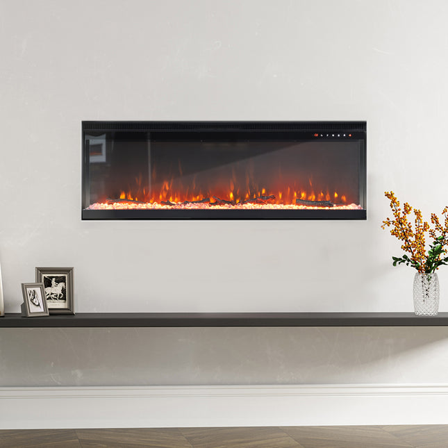 50 inch Electric Fireplace with Remote Control and 5 modes