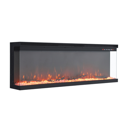 50 inch Recessed and Freestanding Electric Fireplace with Remote Control