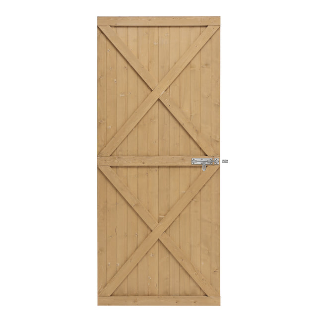 183cm Garden Flat Top Pine Wood Gate Kit