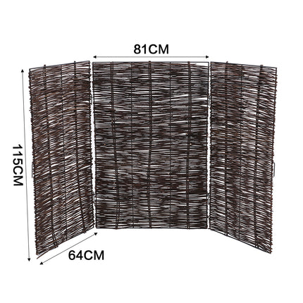 Trash Can Fence Wicker Privacy Fence