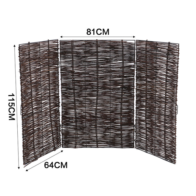 Trash Can Fence Wicker Privacy Fence
