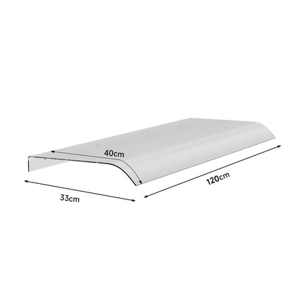 Transparent Awning for Doors and Windows 33cm W Multi-Sizes