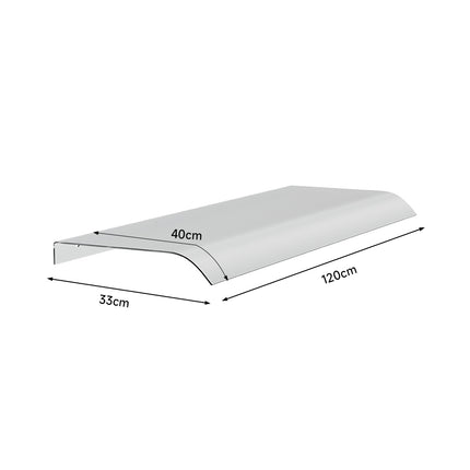 33cm W Frosted Awning for Doors and Windows Multi-Sizes