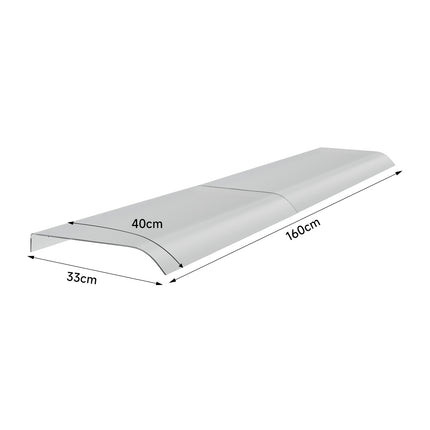 33cm W Frosted Awning for Doors and Windows Multi-Sizes
