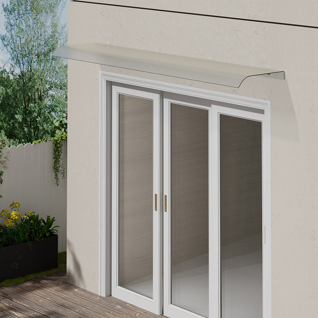 33cm W Frosted Awning for Doors and Windows Multi-Sizes