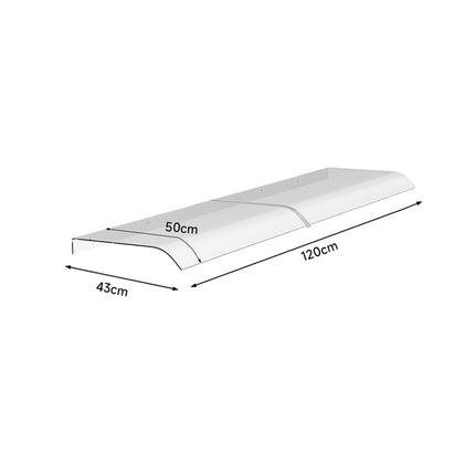 43cm W Frosted Awning for Doors and Windows Multi-Sizes