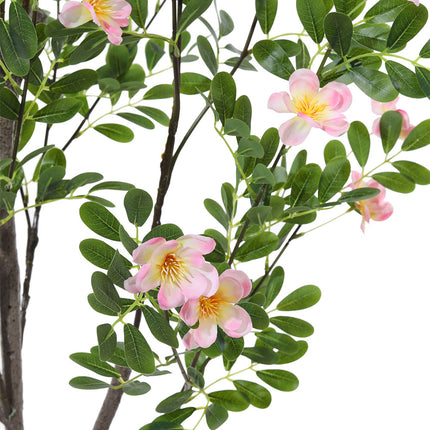 Green 160cm Indoor Outdoor Decor Artificial Frangipani Blossom Tree in Pot