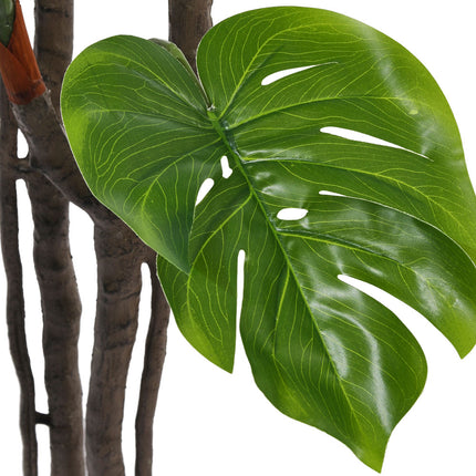 Green 170cm Artificial Monstera Deliciosa Tree in Pot