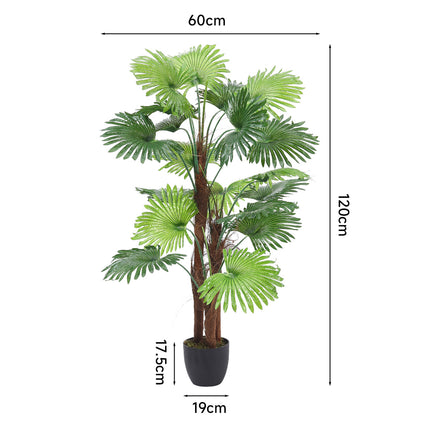 Green 140cm Artificial Palm Tree in Pot for Decoration