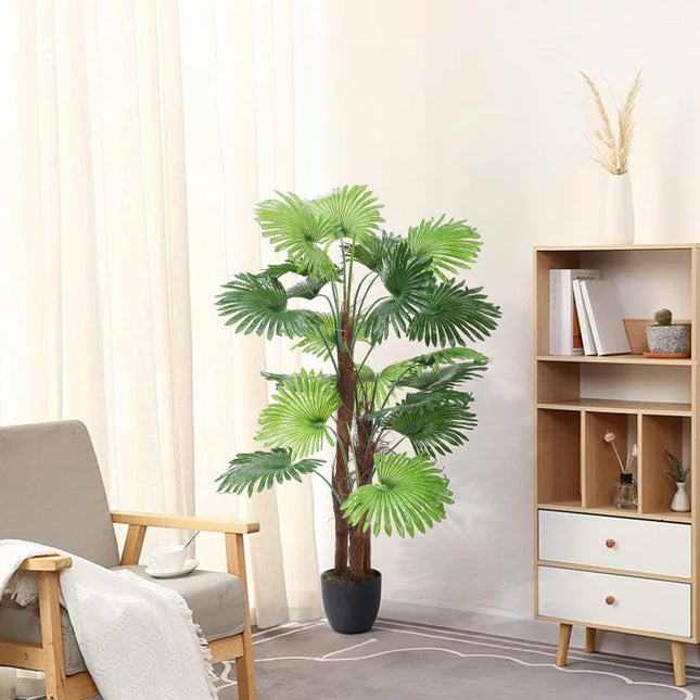 Green 140cm Artificial Palm Tree in Pot for Decoration