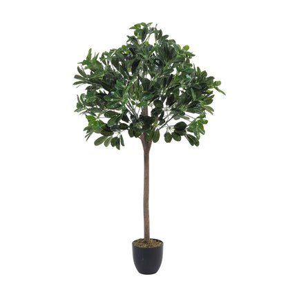 Green 122cm Artificial Schefflera Arboricola Tree in Pot for Decoration