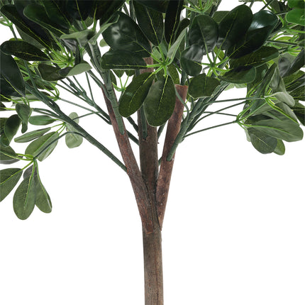 Green 122cm Artificial Schefflera Arboricola Tree in Pot for Decoration