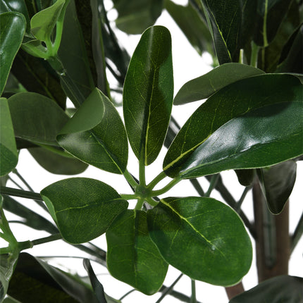 Green 122cm Artificial Schefflera Arboricola Tree in Pot for Decoration