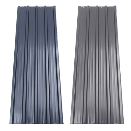 Set of 6/12 Steel Corrugated Panels 2 Colors