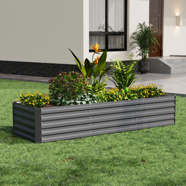 240cm x 80cm Large Metal Garden Bed