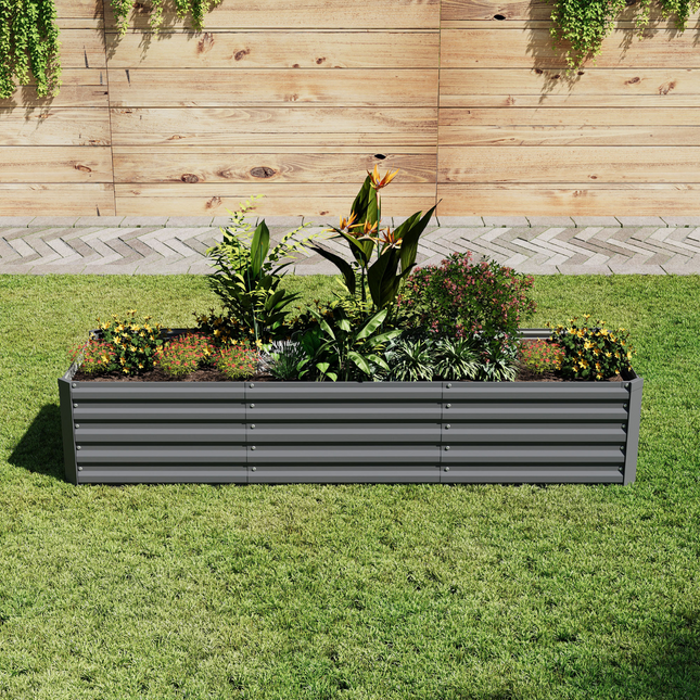 240cm x 80cm Large Metal Garden Bed