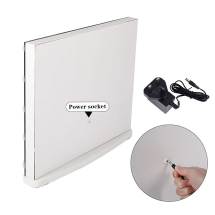 Rectangle Hollywood LED Lighted Cosmetic Mirror 50x42cm