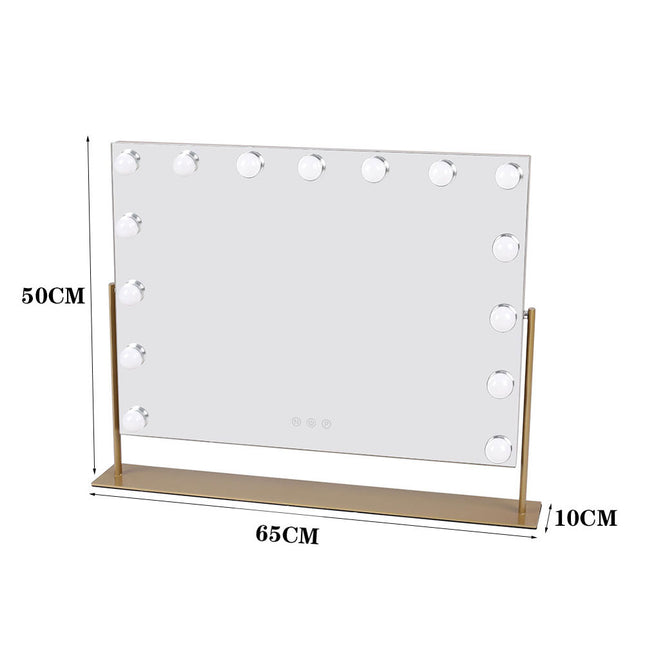 Hollywood Vanity LED Lighted Makeup Mirror 65 x 50 cm