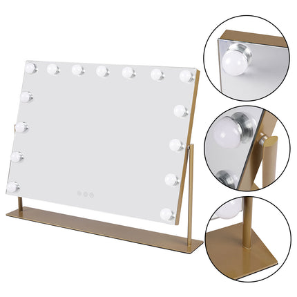 Hollywood Vanity LED Lighted Makeup Mirror 65 x 50 cm