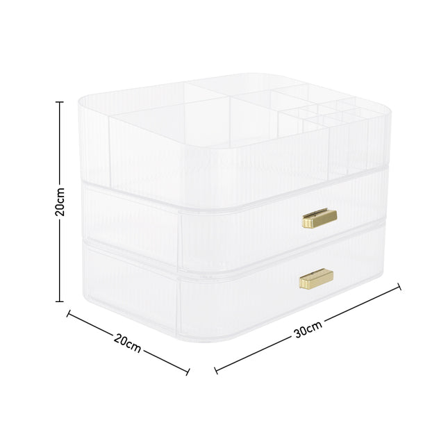 Desktop Plastic Makeup Cosmetic Organizer with Drawers