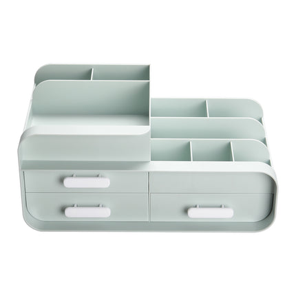 Various Uses for a Plastic Desk Organizer with Drawers Pink