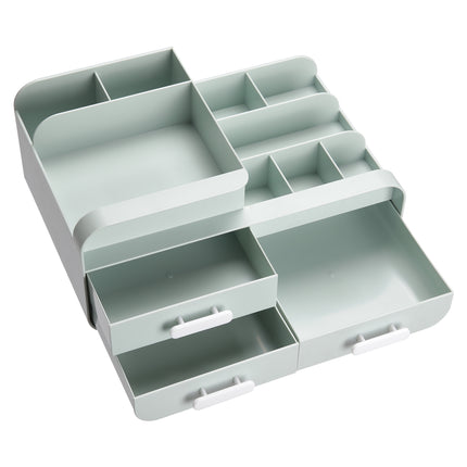 Various Uses for a Plastic Desk Organizer with Drawers Pink