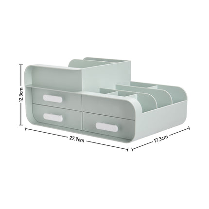 Various Uses for a Plastic Desk Organizer with Drawers Pink