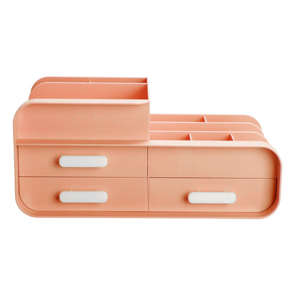 Various Uses for a Plastic Desk Organizer with Drawers Pink