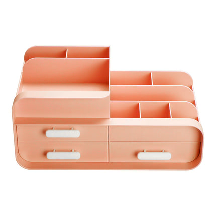 Various Uses for a Plastic Desk Organizer with Drawers Pink