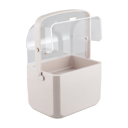 Pink Desktop 3 Drawers Cosmetics Storage Organizer