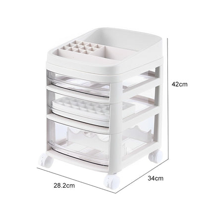 Removable Makeup Cosmetics Storage Organizer with Drawers