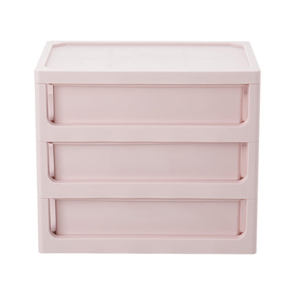 Desktop Stationery Cosmetic Storage Box with Three Drawers