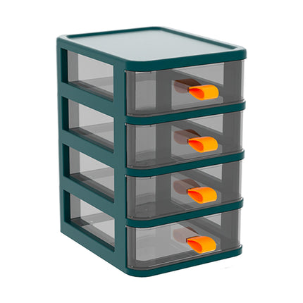 Green Drawer Style Stationery Cosmetic Storage Box
