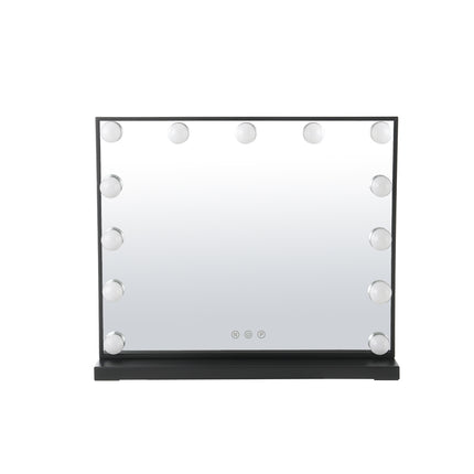 Black 52cm Rectangle LED Makeup Vanity Mirror