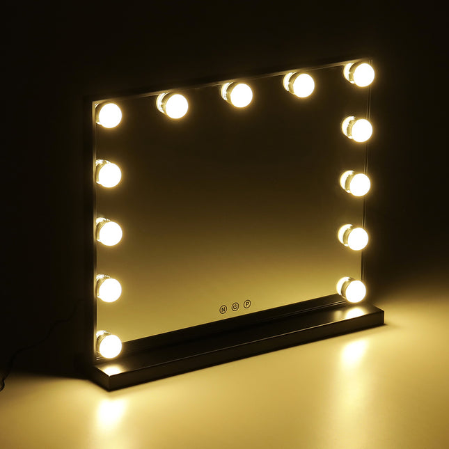 Black 52cm Rectangle LED Makeup Vanity Mirror