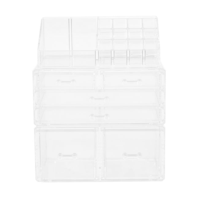 Clear Acrylic Makeup Organizer with 6 Drawers
