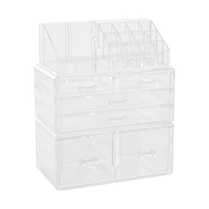 Clear Acrylic Makeup Organizer with 6 Drawers