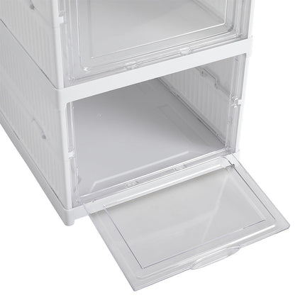 6 Tier Foldable Shoe Storage Box 25 x 105cm