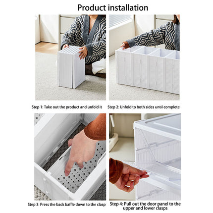 6 Tier Foldable Shoe Storage Box 25 x 105cm