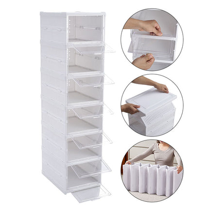 6 Tier Foldable Shoe Storage Box 25 x 105cm