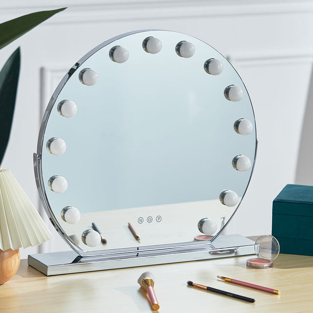 Makeup Mirror with LED Lights and Three Colour Modes 49 x 50 cm